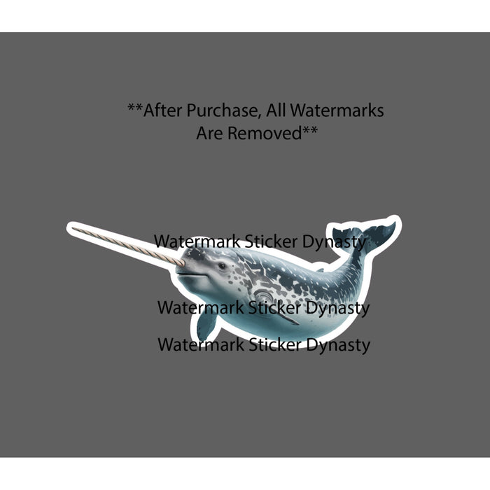 Narwhal Sticker Waterproof Decal Animal Ocean Beach Travel Outdoor Gift NEW