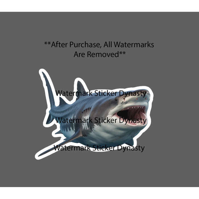 Basking Shark Sticker Waterproof Decal Animal Ocean Beach Wildlife Gift NEW