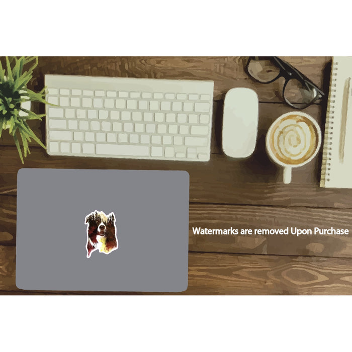 Dog Wild Sticker Border Collie Waterproof