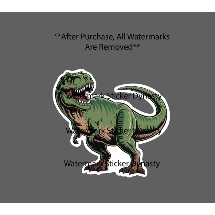 T-Rex Sticker Waterproof Decal Dinosaur Dino Animal Prehistoric Gift NEW