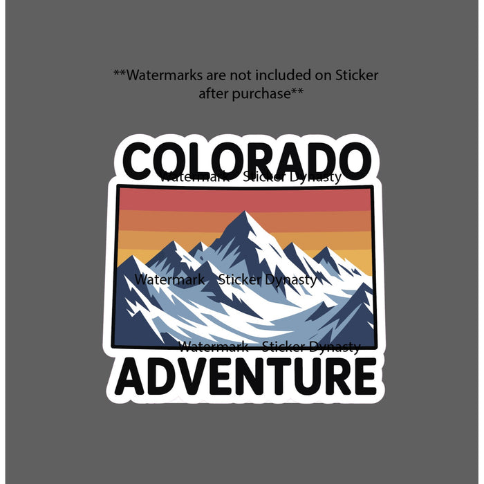 Colorado Sticker Waterproof Decal Adventure Mountains Nature Travel Gift NEW