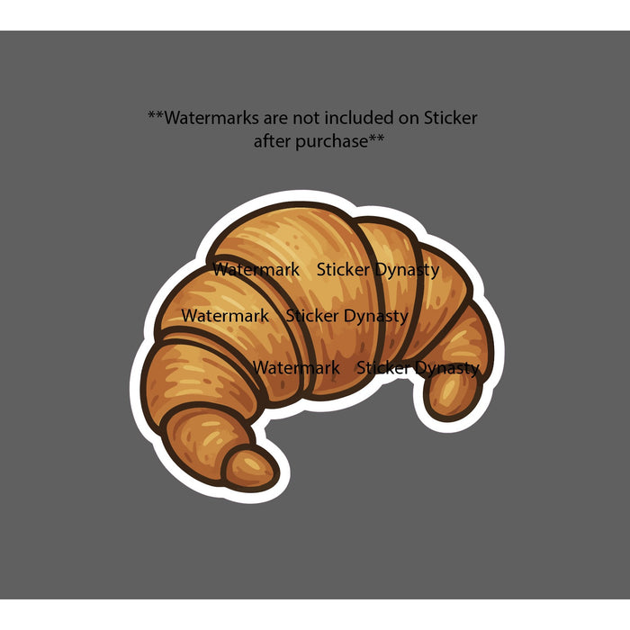 Croissant Sticker Waterproof Decal Food French Breakfast Lunch Dinner Gift NEW