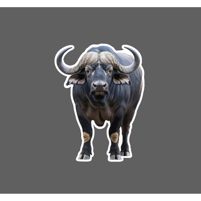 Cape Buffalo Sticker Waterproof Decal Animal Outdoor Wildlife Hunting Gift NEW
