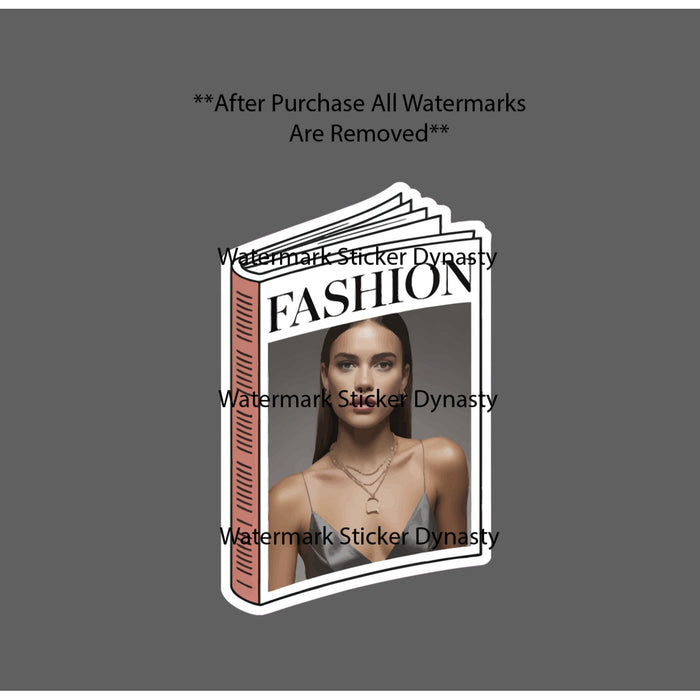 Fashion Magazine Sticker Waterproof Decal Beauty Reading Book Trend Gift NEW