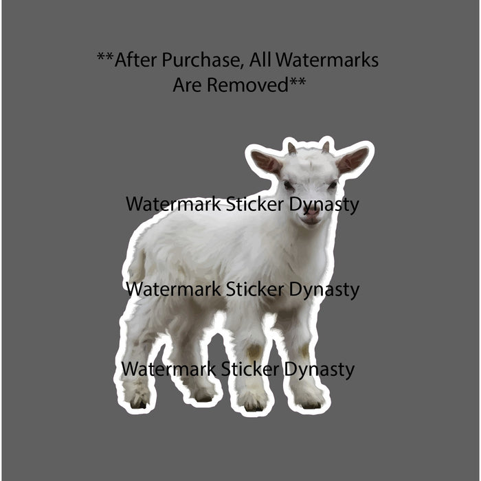 Baby Goat Sticker Waterproof Decal Farm Animal Farmhouse Cute Kawaii Gift NEW