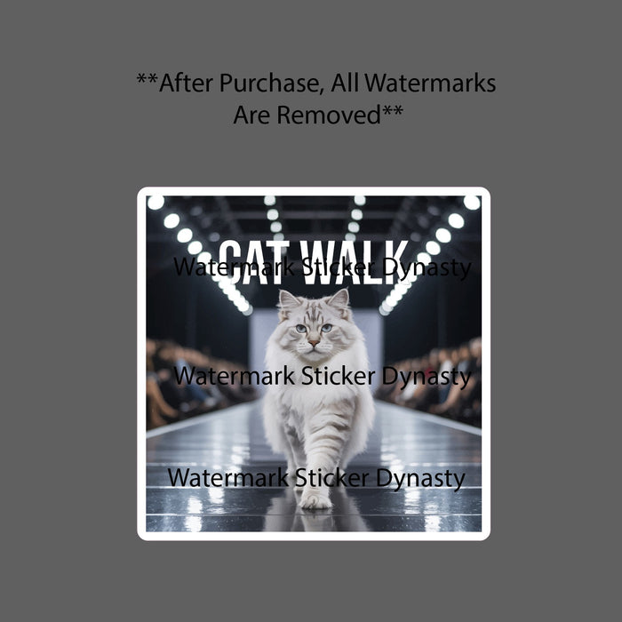 Catwalk Sticker Waterproof Decal Cat Walk Model Runway Funny Beauty Gift NEW