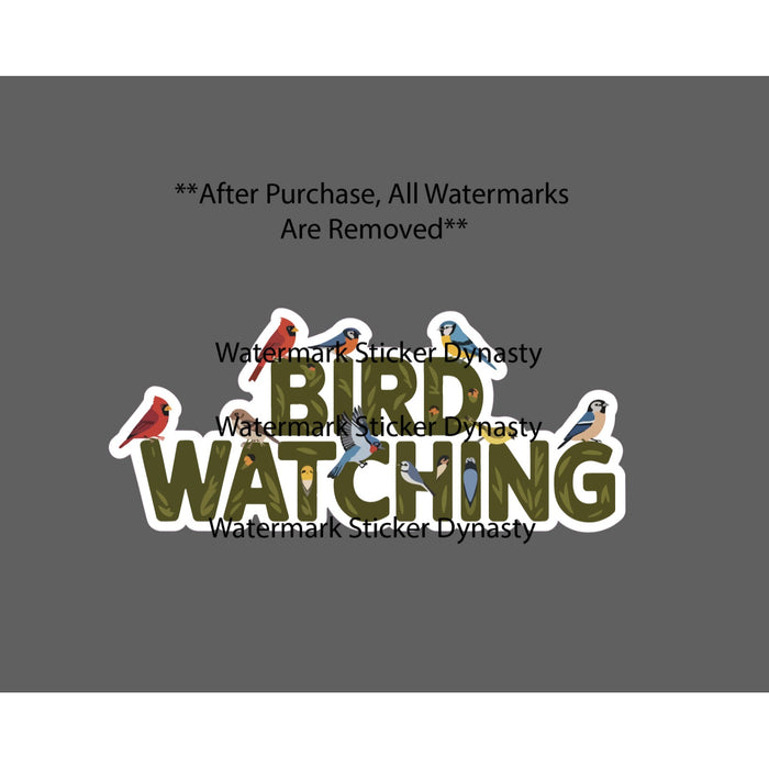 Bird Watching Sticker Waterproof Decal Birds Nature Wildlife Travel Gift NEW