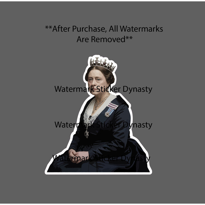 Queen Victoria Sticker Waterproof Decal England Great Britian Royalty Gift NEW