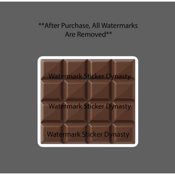 Chocolate Bar Sticker Waterproof Decal Candy Coca Sugar Gift NEW