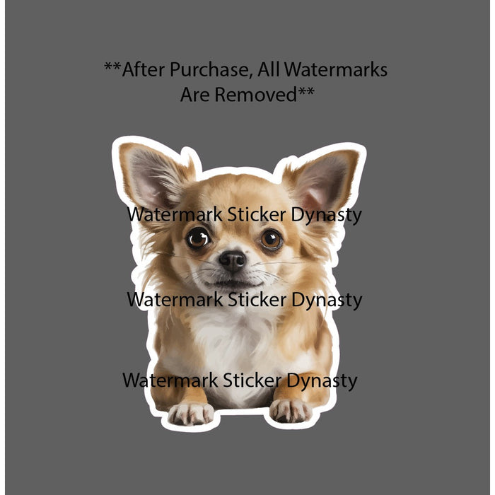 Chihuahua Sticker Waterproof Decal Dog Pet Animal Family Friend Gift NEW