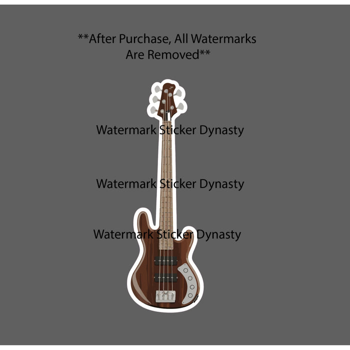 Bass Guitar Sticker Waterproof Decal Music Band Rock Classic Song Gift NEW