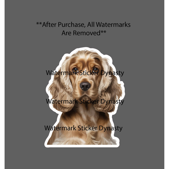 Cocker Spaniel Sticker Waterproof Decal Dog Animal Pet Family Friend Gift NEW