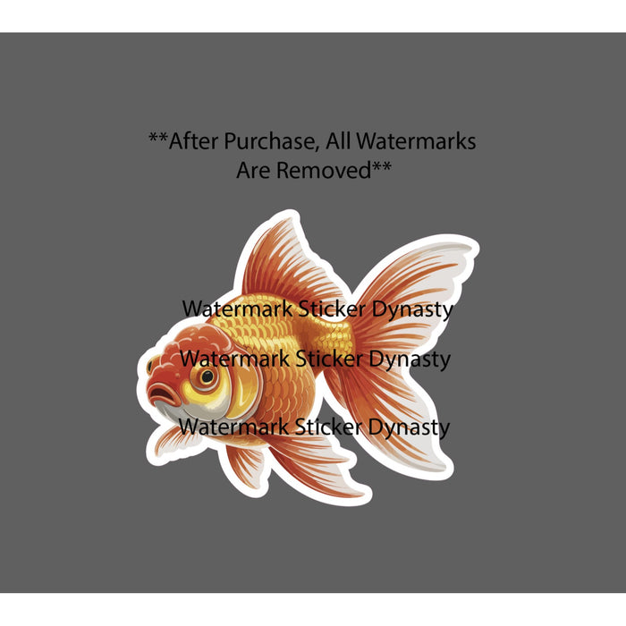 Goldfish Sticker Waterproof Decal Animal Pet Friend Family Home Tank Gift NEW