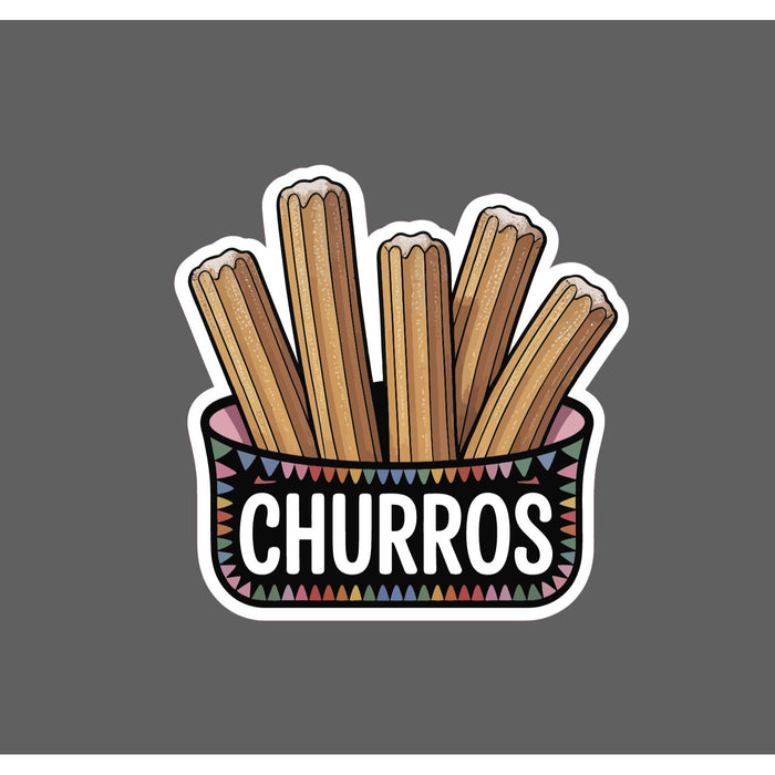 Churros Sticker Waterproof Decal Dessert Food Dinner Snack Gift NEW