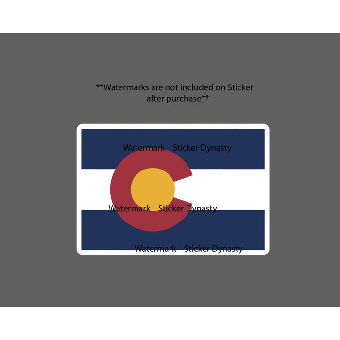 Colorado Flag Sticker Waterproof Decal State Outdoor Nature Beauty Home Gift NEW