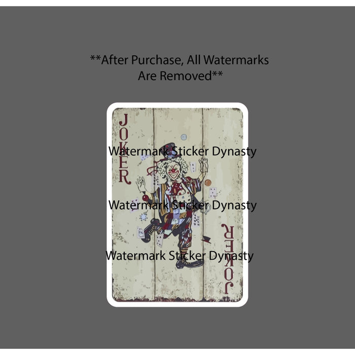 Joker Card Sticker Waterproof Decal Games Poker Movie Comic Book Gift NEW