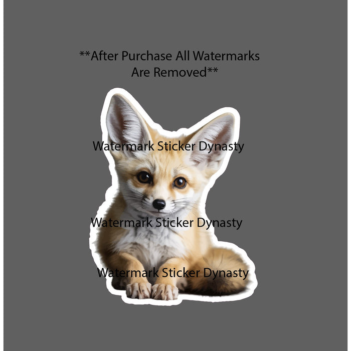 Fennec Fox Sticker Waterproof Decal Animal Outdoor Wildlife Nature Cute Gift NEW