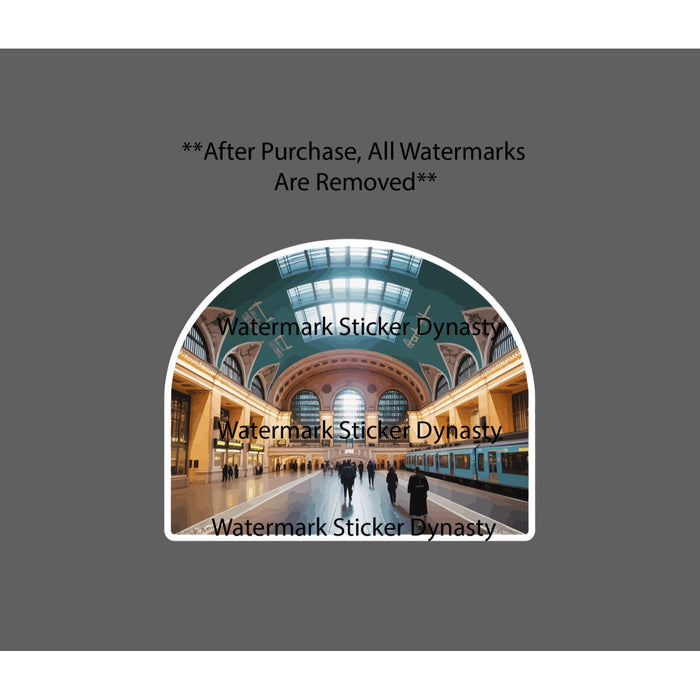 Grand Central Terminal Sticker Waterproof Decal New York Travel Subway Gift NEW
