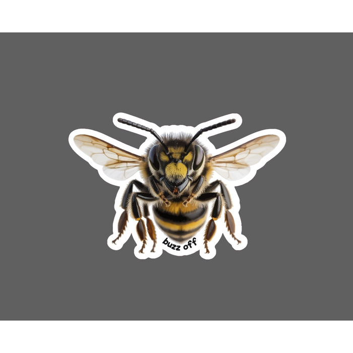 Bee Buzz Off Sticker Waterproof Decal Animal Honey Pollinator Funny Gift NEW