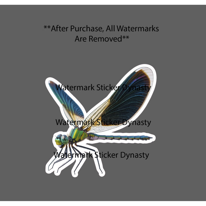 Dragonfly Sticker Waterproof Decal Animal Pond Lake Wildlife Nature Gift NEW