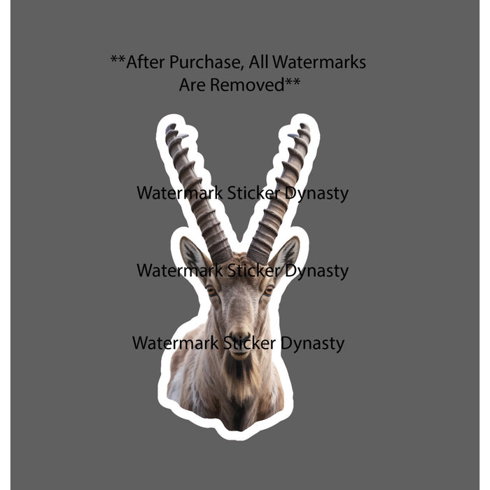 Ibex Sticker Waterproof Decal Animal Africa Outdoor Nature Hunting Wild Gift NEW