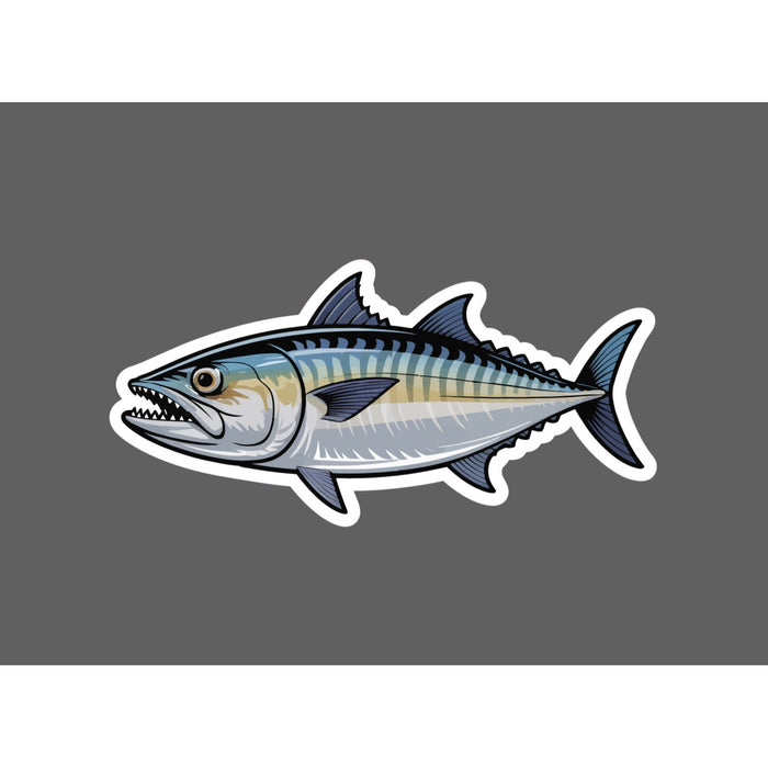 King Mackerel Sticker Fish Animal Ocean Outdoor Wildlife Gift Waterproof NEW