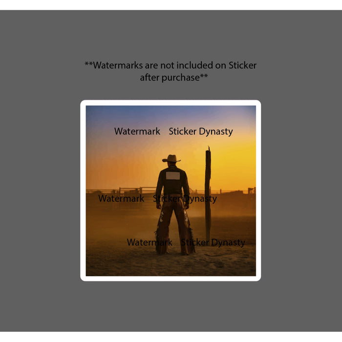 Cowboy Rodeo Sticker Waterproof Decal Chaps Bull Rider Country Western Gift NEW