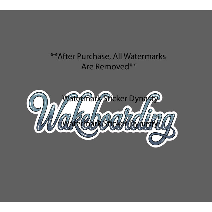 Wakeboarding Sticker Waterproof Decal Lake River Boating Summer Gift NEW