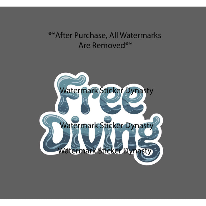 Free Diving Sticker Waterproof Decal Ocean Beach Tropical Cave Fish Gift NEW
