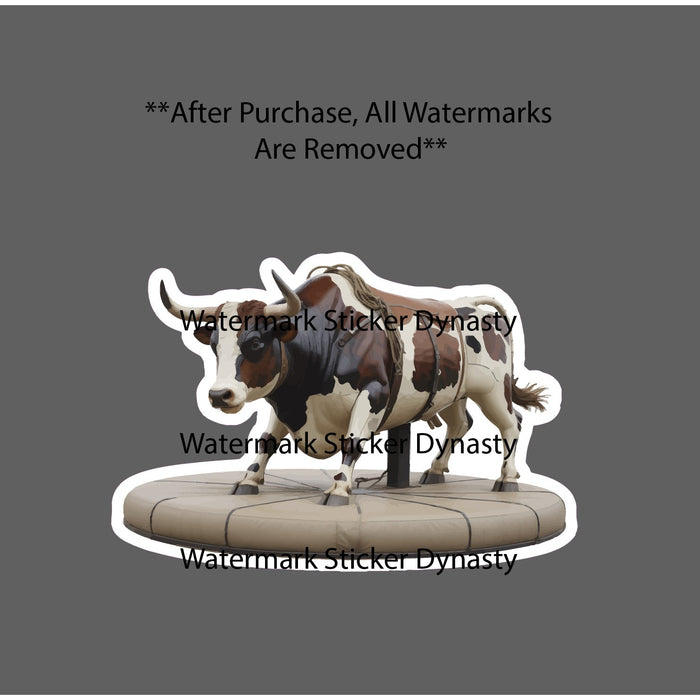 Mechanical Bull Sticker Waterproof Decal Rodeo Bar Country Western Gift NEW
