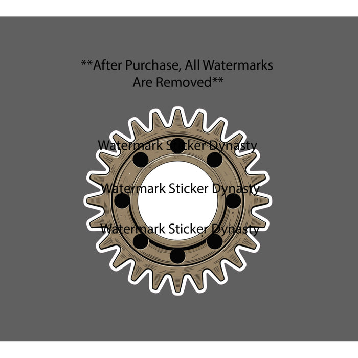 Gear Sticker Waterproof Decal Machine Work Job Gym Truck Car Gift NEW