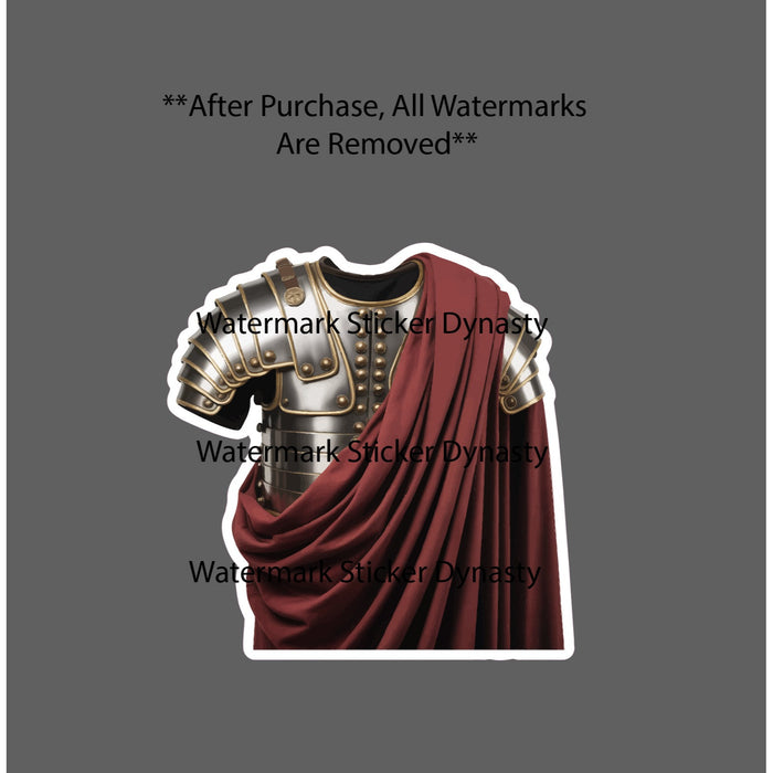 Roman Armor Sticker Waterproof Decal Lorica Segmentata Military Rome Gift NEW