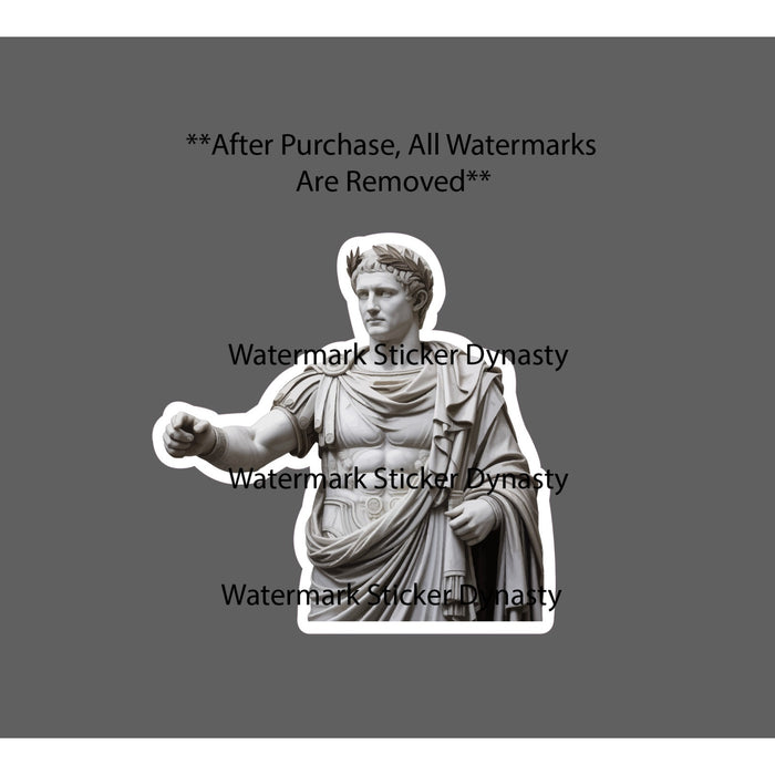 Augustus Caesar Sticker Waterproof Decal Marble Statue Rome Roman Gift NEW