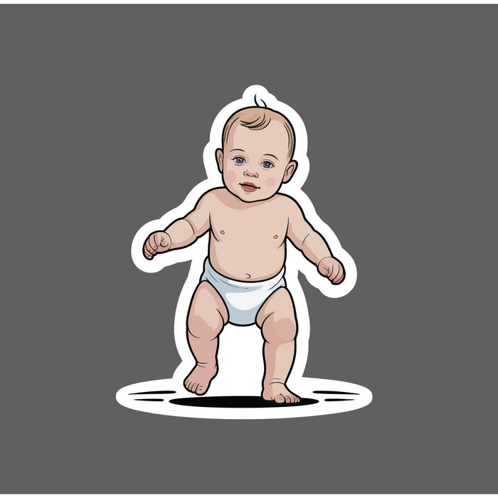 Baby First Steps Sticker Toddler Babies Life Cute Family Gift Waterproof NEW