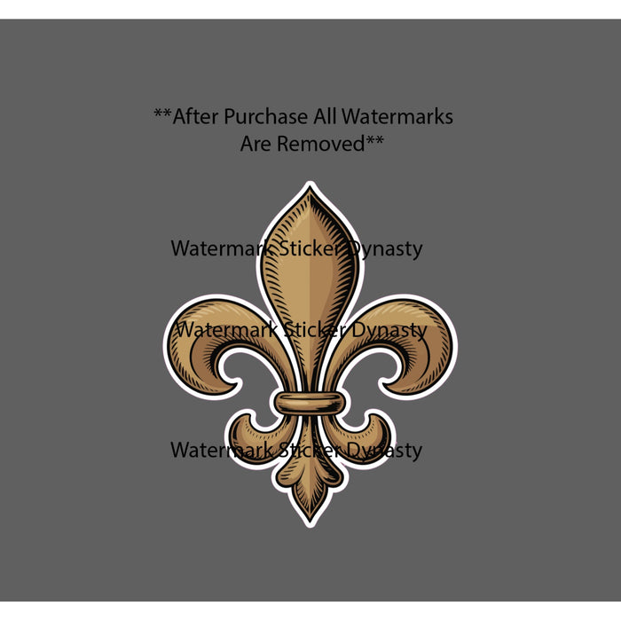 Fleur De Lis Sticker Waterproof Decal French France Sports Game Culture Gift NEW