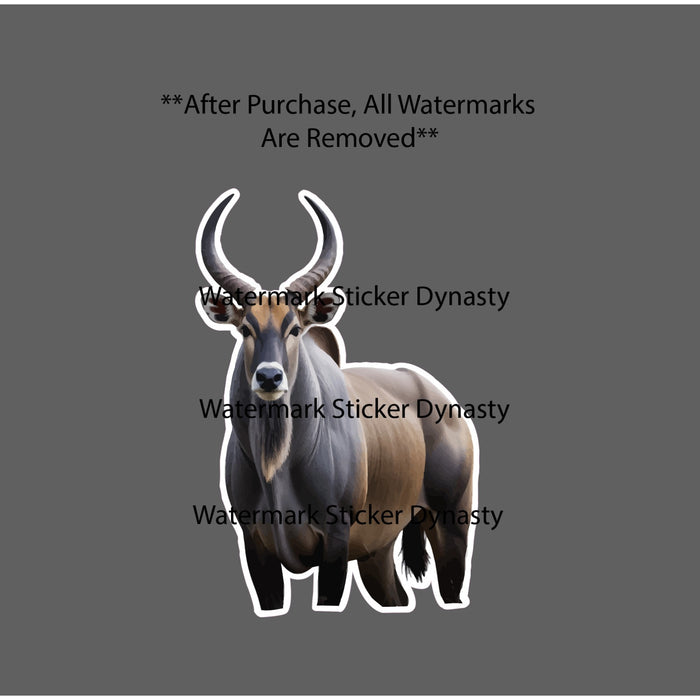 Nilgai Sticker Waterproof Decal Animal Outdoor Wildlife Hunting Fishing Gift NEW