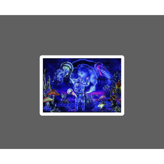 Astronaut Jellyfish Sticker Trippy HD NEW