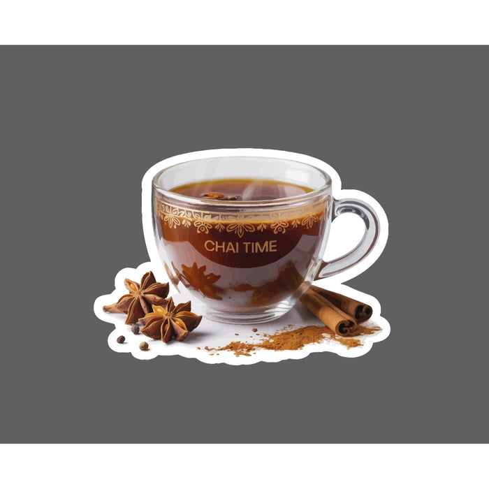 Chai Tea Sticker Waterproof Decal Drink Cinnamon Health Clove Gift NEW