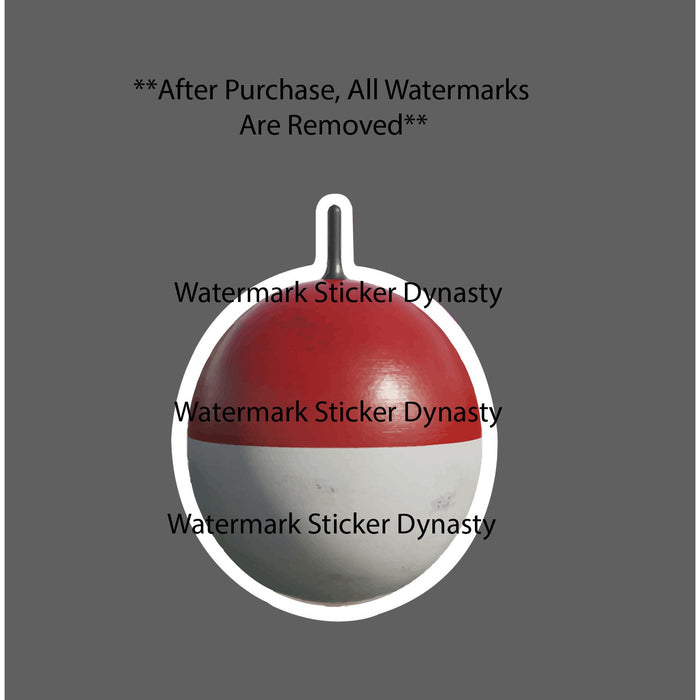 Bobber Sticker Waterproof Decal Fishing Fish Outdoor Nature Wildlife Gift NEW
