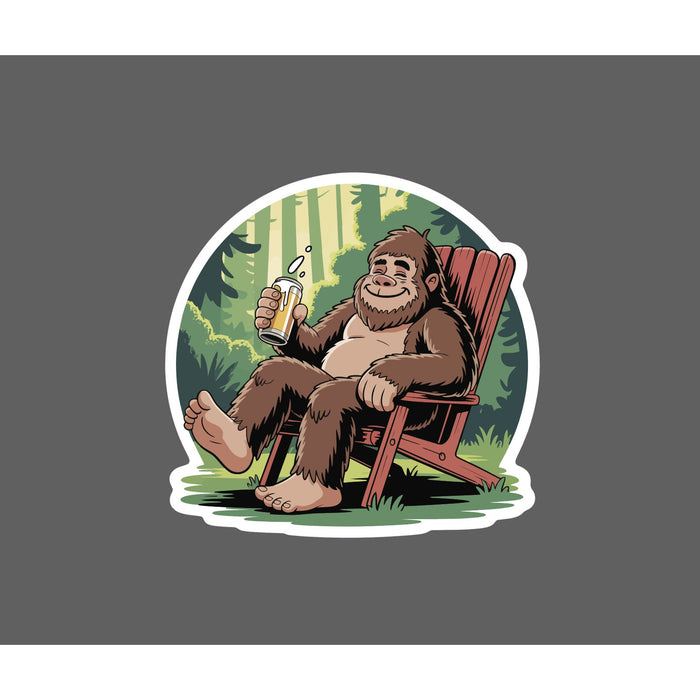 Bigfoot Beer Sticker Waterproof Decal Chair Outdoors Camping Funny Gift NEW
