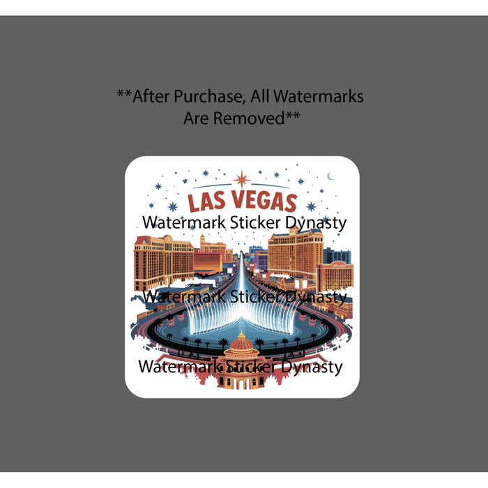 Las Vegas Sticker Waterproof Decal City Nightlife Casino Travel Gift NEW
