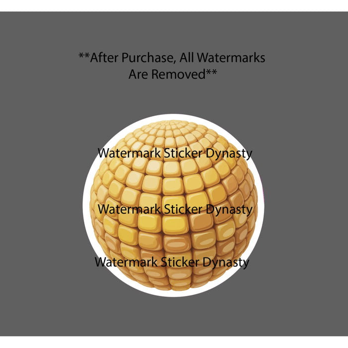 Corn Ball Sticker Waterproof Decal Idiom Funny Humor Quote Meme Gift NEW