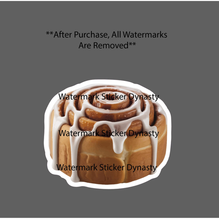 Cinnamon Roll Sticker Waterproof Decal Dessert Food Breakfast Snack Gift NEW