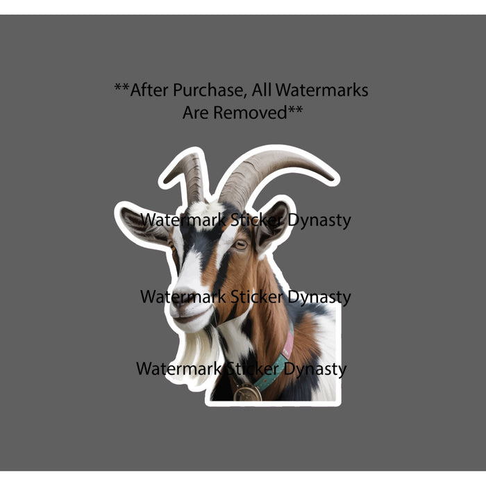 Goat Sticker Waterproof Decal Animal Farm Pet Milk Outdoor Farmhouse Gift NEW