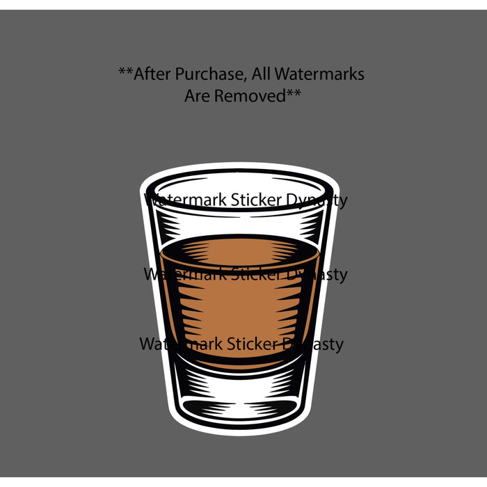 Tequila Shot Sticker Waterproof Decal Drink Drinking Bar Party Gift NEW