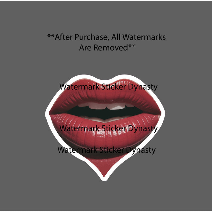 Lips Heart Sticker Waterproof Decal Love Relationship Book Romance Gift NEW