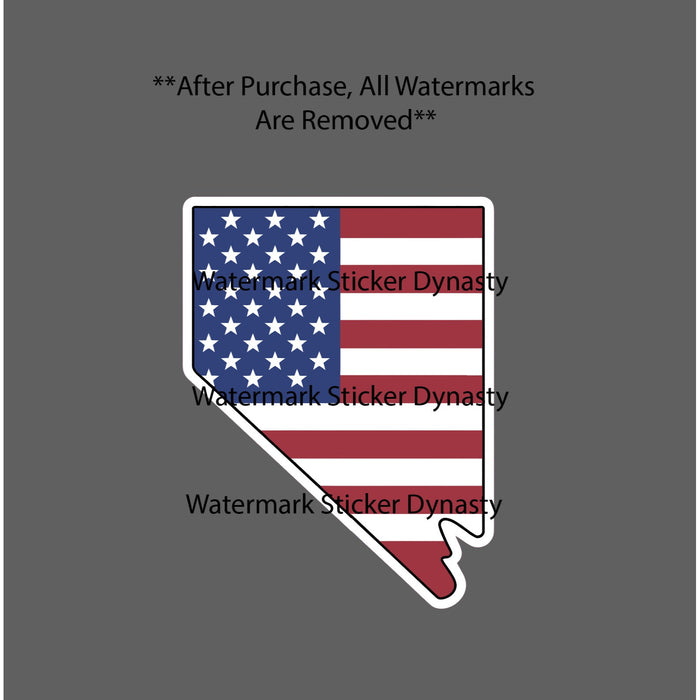 Nevada Sticker Waterproof Decal USA Flag American State Patriotic Gift NEW
