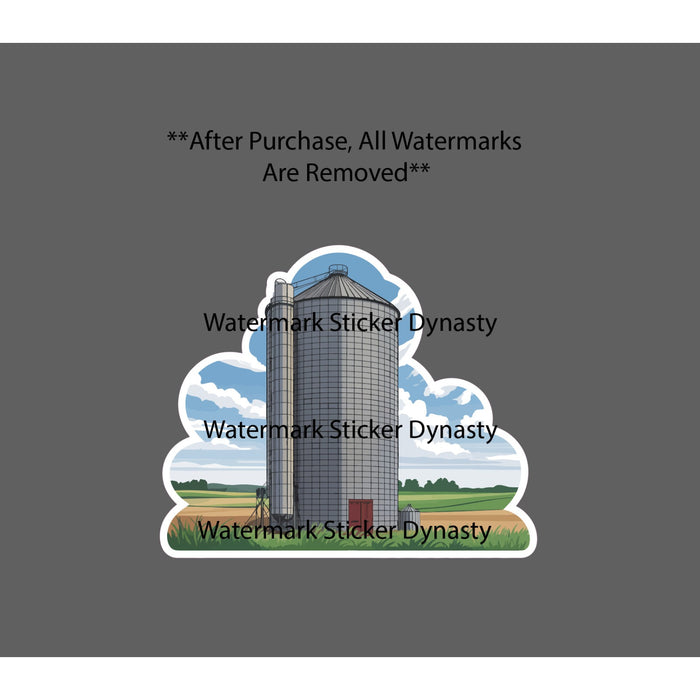 Silo Sticker Waterproof Decal Country Rural Corn Grain Food Ag Gift NEW