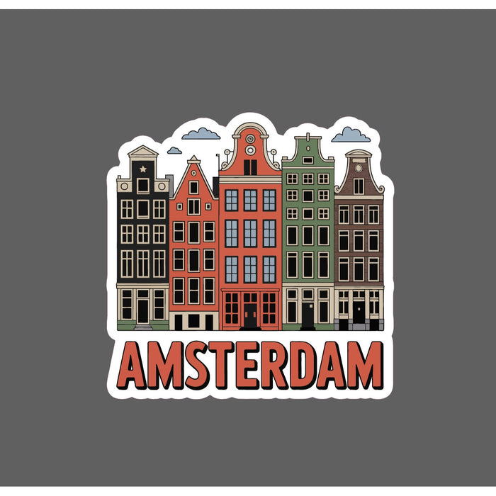 Amsterdam Sticker The Netherlands City Europe Gift Waterproof NEW