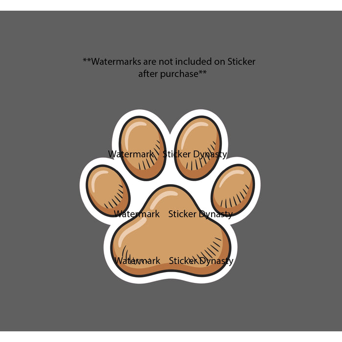 Dog Paw Sticker Waterproof Decal Animal Pet Friend Family Love Gift NEW